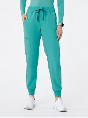 Uman Relaxed Jogger Scrub Pants (colour: oasis)